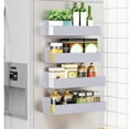 thumbnail image 4 of Rbaofujie Magnetic Refrigerator Rack Magnetism Kitchen Multifunctional Iron Art Storage Rack Refrigerator Side Wall Hanging Shelf Magnetism Shelves Clearance Sale, 4 of 6