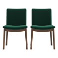 thumbnail image 1 of Ashcroft Mid Century Modern Velvet Dining Chair, Green (Set of 2), 1 of 8