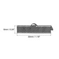 thumbnail image 2 of Unique Bargains 160Pack Ribbon Crimp Clamp Ends 30mm Cord End Clasp for DIY Craft Metallic Black, 2 of 7