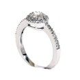 thumbnail image 3 of 5/8ct Pave Halo Lab Created Diamond Engagement Ring 14K White Gold, 3 of 3