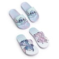 thumbnail image 1 of Disney Lilo & Stitch Girls Multicoloured 2 Pack Multi Character Slider Slippers (4 UK Child), 1 of 7