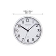 thumbnail image 3 of HOMETRENDS Basic Indoor 8.8-inch Black Analog Round Wall Clock, 3 of 7
