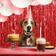 thumbnail image 4 of Langgg 6.5ft Fringe Curtain 0pcs Streamers Party Decorations Tinsel Curtain Backdrop Red 6.5ft 5Set, 4 of 6
