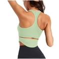 thumbnail image 4 of AherBiu Workout Tank Tops for Women Ribbed Sports Cami Stretchy Slim Yoga Gym Tops with Built in Bra, 4 of 6