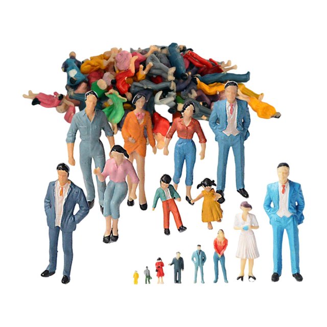 lionlar Mini Hand Painted Figures Scenery Assorted Poses Toys Tiny Sand Table PVC People 20pcs 50th