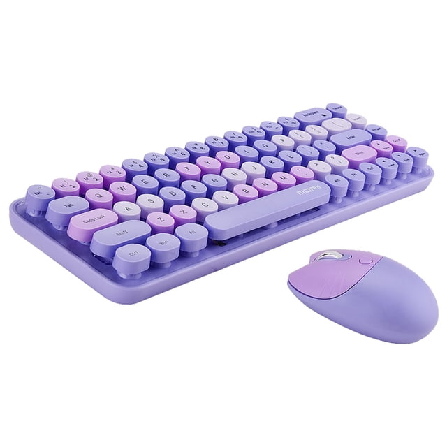 Mofii 2.4G Wireless Keyboard Mouse Combo 68 Keys Wireless Keyboard Ergonomic Mouse 3-gear Adjustable DPI