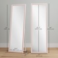 thumbnail image 3 of HOMCOM 64" x 21" Full Length Mirror, Rectangular Full Body Mirror, Pink, 3 of 10