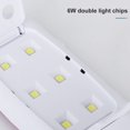 thumbnail image 4 of UV Nail Lamp, 6W Portable Foldable Handheld Fast Curing Dryer LED Nail Lamp UV Nail Lamp Mini UV LED Nail Light Fast Drying Gel Polish Curing Light for Nail Salon Home DIY, 4 of 7