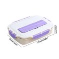 thumbnail image 3 of TopLLC Kitchen Accessories,Home And Kitchen, 304 Stainless Steel RectangularLunch Box With Cutlery Four Compartments Lunch Box Adult Students With Rice Lunch Box Stainless Steel Square Lunch Boxs, 3 of 6