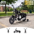 thumbnail image 3 of VOLTZ TOYS BMW R 18 Style 24V Kids Ride-On Motorcycle, Electric Motorized Cruising Toy Bike with Twist Throttle, Hand Brake Lever, Detachable Training Wheels, Black, 3 of 9