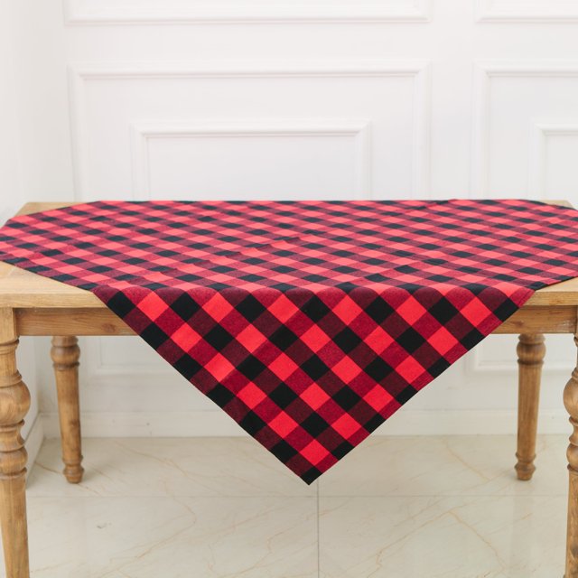 Nappe à Carreaux Noir et Rouge