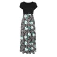 thumbnail image 4 of Fshaion Robe d'Été pour Femmes 2024 Grande Taille Teinture sur Nœuds Colorée Longue à Imprimé Floral Robes Plage Décontractées Maxi Robe d'Été Liquidation à Moins de 10!, 4 of 6