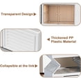 thumbnail image 4 of Portable Shoe Rack Organizer for Closet Entryway, Stackable Sneaker Storage Shoe Cabinet With Magnetic Clear Door, Large Plastic Storage Containers Bins With Lids，9-Tier, 4 of 7