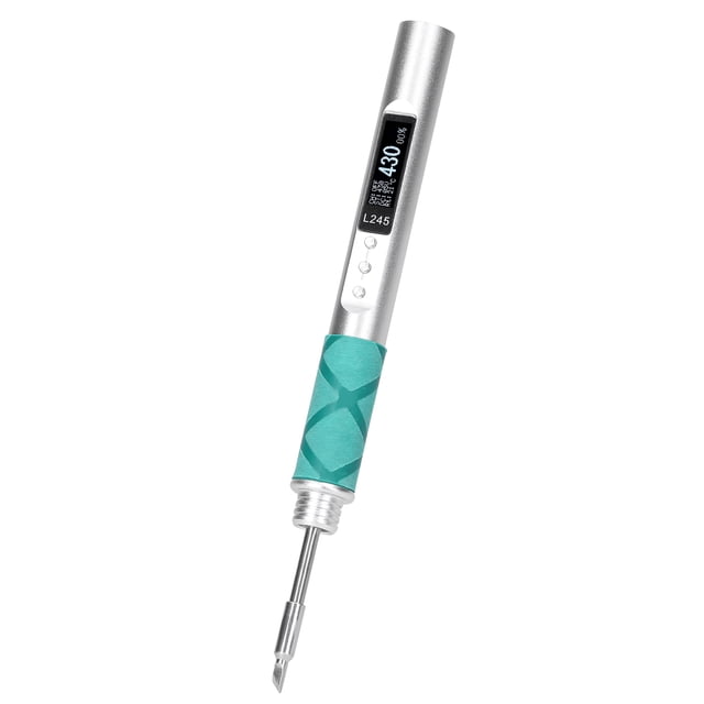 Labymos Mini Intelligent Electric Soldering Iron Portable Soldering Station 0.91inch OLED Display Full Aluminum Alloy