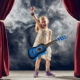 thumbnail image 3 of EeaseCA 23 Inch Folk Acoustic Guitar Beginner Music Instrument 6-String Guitar (Blue), 3 of 8
