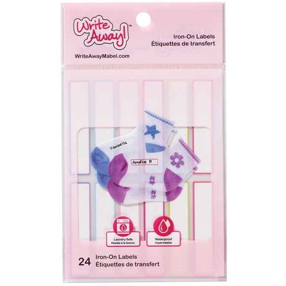 Mabel's Labels Write Away Étiquettes de transfert pour filles - paq. de 24