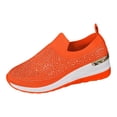 thumbnail image 3 of longantii Womens Orthopedic Shoes Arch Support Slip on Non Slip Golf Shoes Wide Width Mesh Stretch Volleyball Shoes Comfortable 2026 Orthopedic Shoes Saffron, 3 of 7