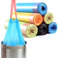 thumbnail image 2 of 1 Roll Small Garbage Bag Drawstring Trash Bags Durable Plastic Home Kitchen Tool, 2 of 4