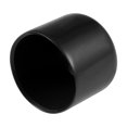 thumbnail image 1 of Unique Bargains 8pcs 1 1/2 '(38mm) Rond Vinyle Noir Embout Bouchon Filetage Bouchons de Couverture en Caoutchouc, 1 of 3