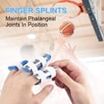 thumbnail image 4 of Finger Splint, 3PCS Finger Support Brace Finger Stabilizer for Broken Fingers Straightening Arthritis Knuckle Immobilization,Blue, 4 of 5
