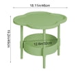 thumbnail image 3 of Antqov Bedside Table Bedroom Small Storage Rack Home Sofa Mini Cabinet Mobile Table, Nightstand for Bedroom, 2 Tier Side Table with Storage Shelf for Living Room, 3 of 6