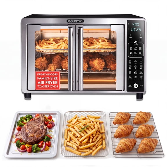 Four grille-pain numérique à friture à air chaud Gourmia avec porte double, GTF7465