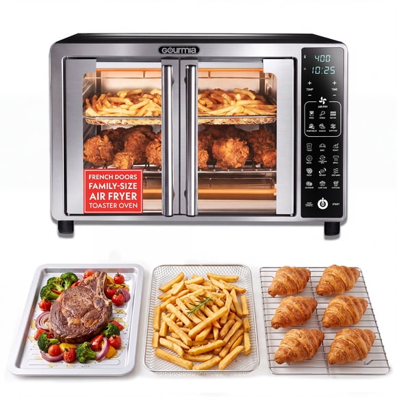 Four grille-pain numérique à friture à air chaud Gourmia avec porte double, GTF7465
