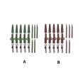 thumbnail image 3 of ZheElen 20 Pcs Accessoires pour Carpe et Poisson Mèches Pince Résistant à l'Usure Imperméable Caoutchouc Anti-Emmêlement Manches Gréement pour Carpe Réutilisable Équipement de Pêche Vert, 3 of 6