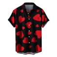 thumbnail image 2 of EGNMCR Chemise à Poche Simple Imprimée de la Saint-Valentin pour Homme, Chemise Décontractée Ample à Poche Imprimée, 2 of 4