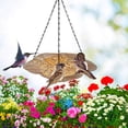 thumbnail image 5 of Hanging Bird Feeder,Bird Feeders for Outside Hanging Hanging Bird Feeder Bird Feeder Hanging for Garden Yard Outside Hanging Bird Feeder Tray - Metal Mesh Platform Feeders for Birds, 5 of 5