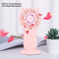 thumbnail image 3 of Mistaha Mini Portable Fan 3-speed Adjustable USB Rechargeable Electric Fans 3 Gears Cooling ON OFF Switch Cute Air Cooler, 3 of 8
