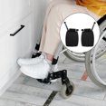 thumbnail image 1 of OUNONA 2Pcs Wheelchair Footrest Pad Black Plastic Foot Rests Universal For Mobility Scooter And Transport Chair, 1 of 8