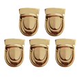 thumbnail image 1 of Tuck Lock Clasp  Purse Buckle Fasteners Wallet Buckle Purse Metal Clasp Locks for DIY Craft Wallets Bag Handbags Making 5Pcs Aureate, 1 of 8