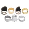thumbnail image 3 of Sewing Thimbles For Fingers, Adjustable Thimble Fingertip Protector Sewing Thimble Ring, For Embroidery,DIY Handwork Hand Sewing,Needlework Sewing Supplies, 3 of 8