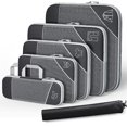 thumbnail image 1 of Compression Packing Cubes for Travel, Compressible Space-Saving Packing Cubes, Luggage Organizer, Travel Essentials for Women, 1 of 8