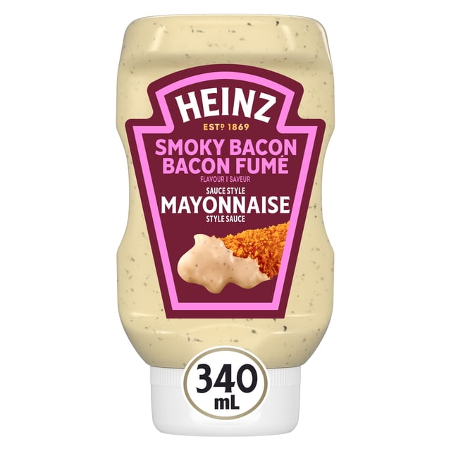 Sauce Style Mayonnaise À La Saveur De Bacon Fumé, Bouteille