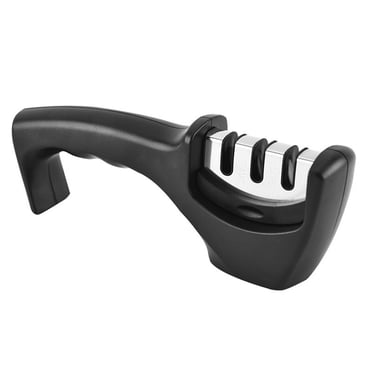 Knife Sharpeners for Kitchen Knives Premium Knife Sharpener Non Slip Kitchen Chef 3 Slot Design Diamond Steel Knife Sharpener