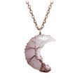 thumbnail image 1 of XZNGL Moon Safety Long Life Lock Necklace Fashionable silver Necklace, 1 of 9