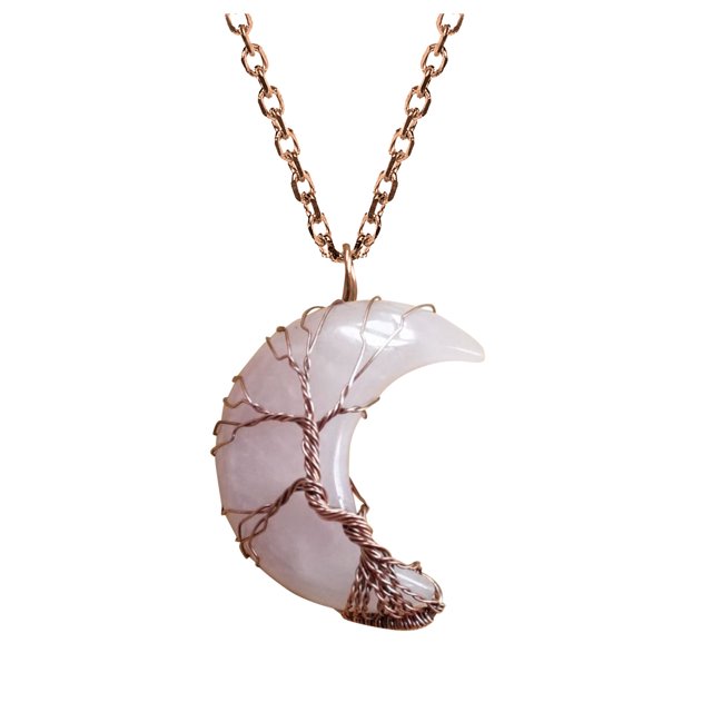 XZNGL Moon Safety Long Life Lock Necklace Fashionable silver Necklace