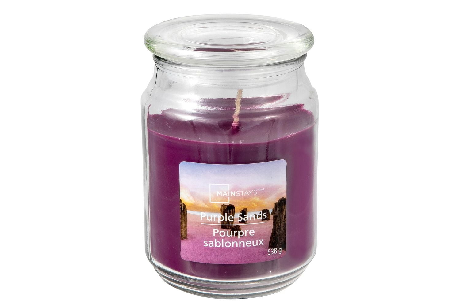 MAINSTAYS PURPLE SANDS 19OZ SCENTED JAR