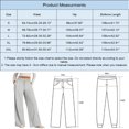 thumbnail image 2 of Women Pants Bell Bottoms Multi Colored Slim Trousers Ladies Work Leggings, 2 of 8