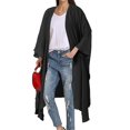 thumbnail image 1 of Celmia Cardigan Mince pour Femmes à Manches Chauve-Souris, Cache-Maillot des Fêtes, 1 of 7