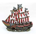 thumbnail image 1 of Penn-Plax Medium Striped Pirate Ship- resin, 1 of 2