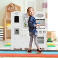 thumbnail image 2 of Costway Play Kitchen Pretend Play Cookware  Set Toys for Kids w/ Water Dispenser, 2 of 10