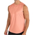 thumbnail image 2 of Jusqu'à 50 % de Rabais Horkkom Débardeur pour Homme Été Couleur Unie Col Rond Chandails de Musculation Décontracté Extérieur Entraînement Sans Manches, 2 of 6