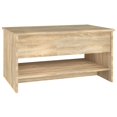 thumbnail image 3 of vidaXL Coffee Table Sonoma Oak 80x50x40 cm Engineered Wood, 3 of 5