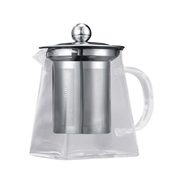 DOLITY Heat Resistant Glass with Teapot Kettle Portable Water Kettle for 350ml