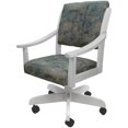 thumbnail image 1 of Pemberly Row Caster Solid Wood Dining Chair in Poet Sky Blue on White, 1 of 4