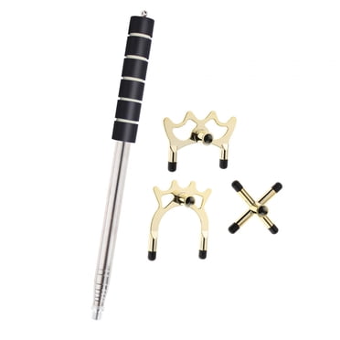 Baohd Retractable Pool Bridge Cue Stick Removable Playing Head for High Low Cross Beginners Table Pool Low High Cross Head