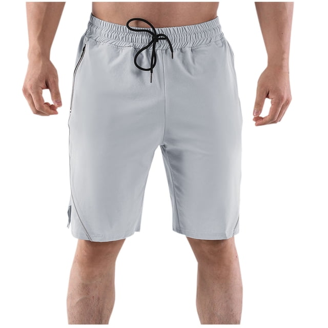 TopLLC Mens Shorts, Man Shorts Men's Solid Color Casual Drawstring Elastic Sweat Running Fitness Shorts